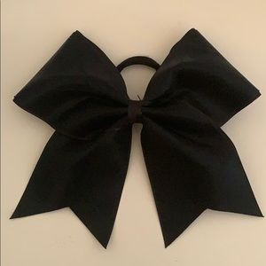 Black Cheerleading Hair Bow